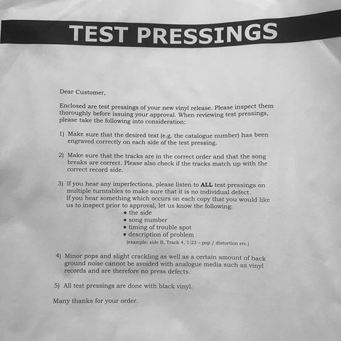 Test Pressings