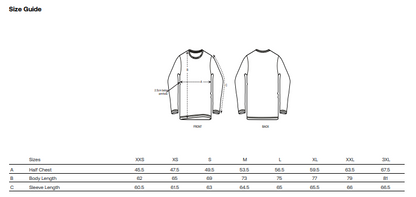 Benefits - Constant Noise Long Sleeve Exclusive T-Shirt [Black w/ Two Colour Print]