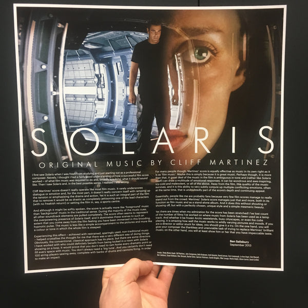 Cliff Martinez - SOLARIS OST Reissue [Picture Disc Vinyl]