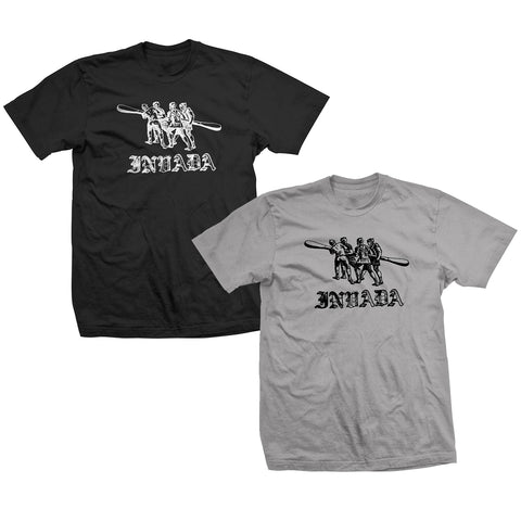 Invada Logo T-Shirt [Black or Grey in sizes S / XL / XXL]