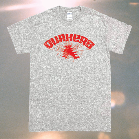 Quakers T-Shirt [Grey w/ Red Print]