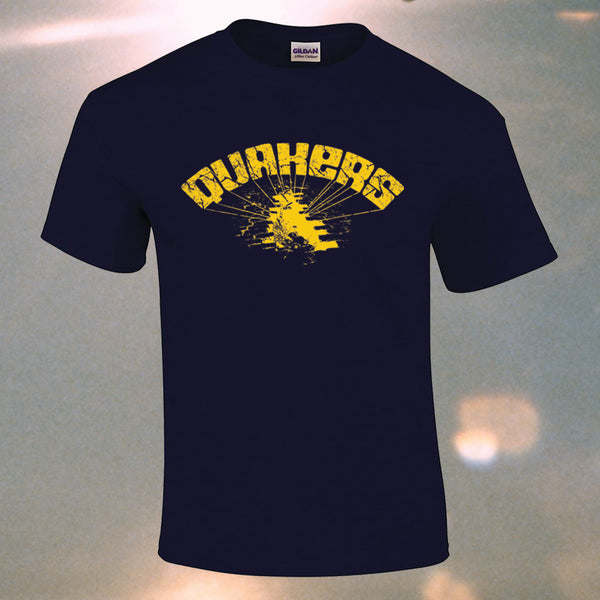Quakers T-Shirt [Navy w/ Yellow Print]