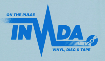 Invada 'On The Pulse' T Shirt (Sky Blue) Last one! Size XS