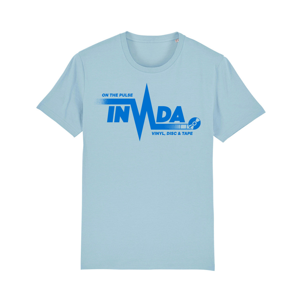 Invada 'On The Pulse' T Shirt (Sky Blue) Last one! Size XS