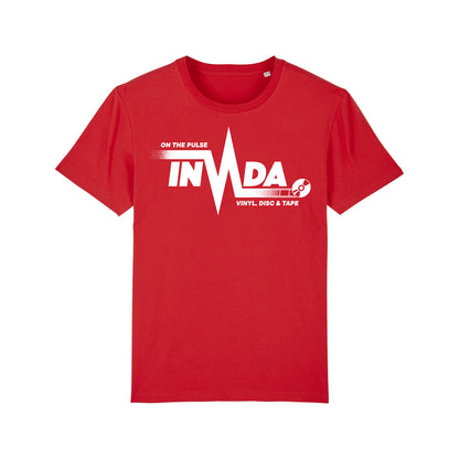 Invada 'On The Pulse' T Shirt (Red) Two left! Size XS